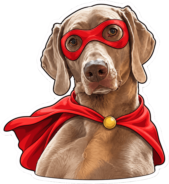 Superhero sticker